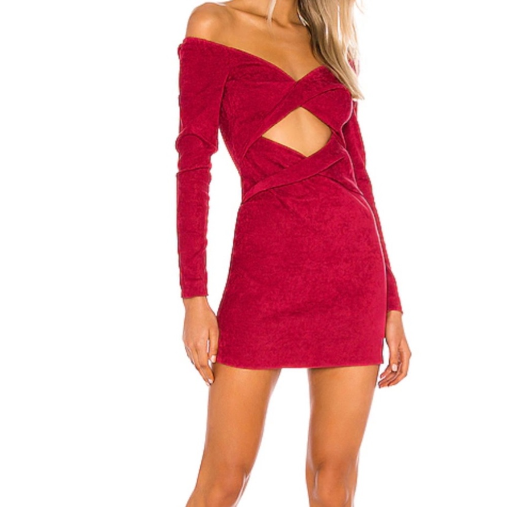 Lovers & Friends Raisa mini dress in chili pepper